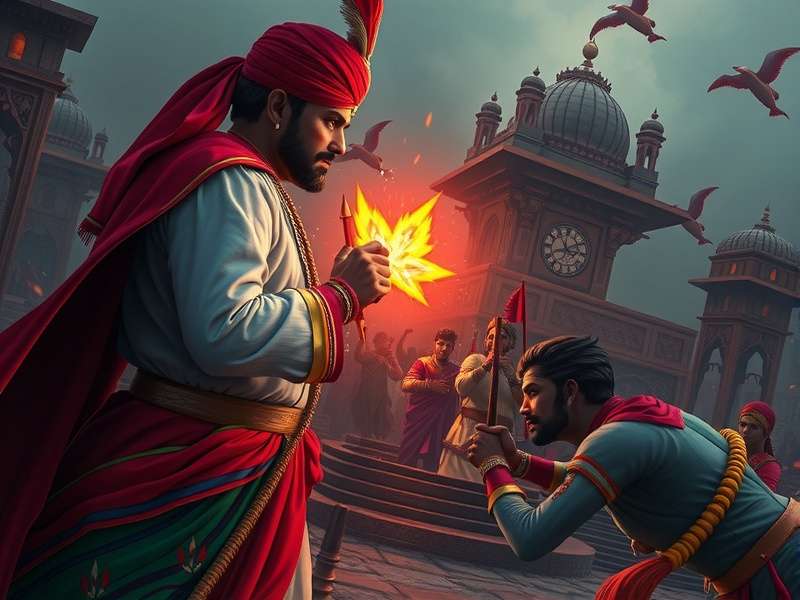 Maratha Maverick Glory gameplay screenshot showing historical battle